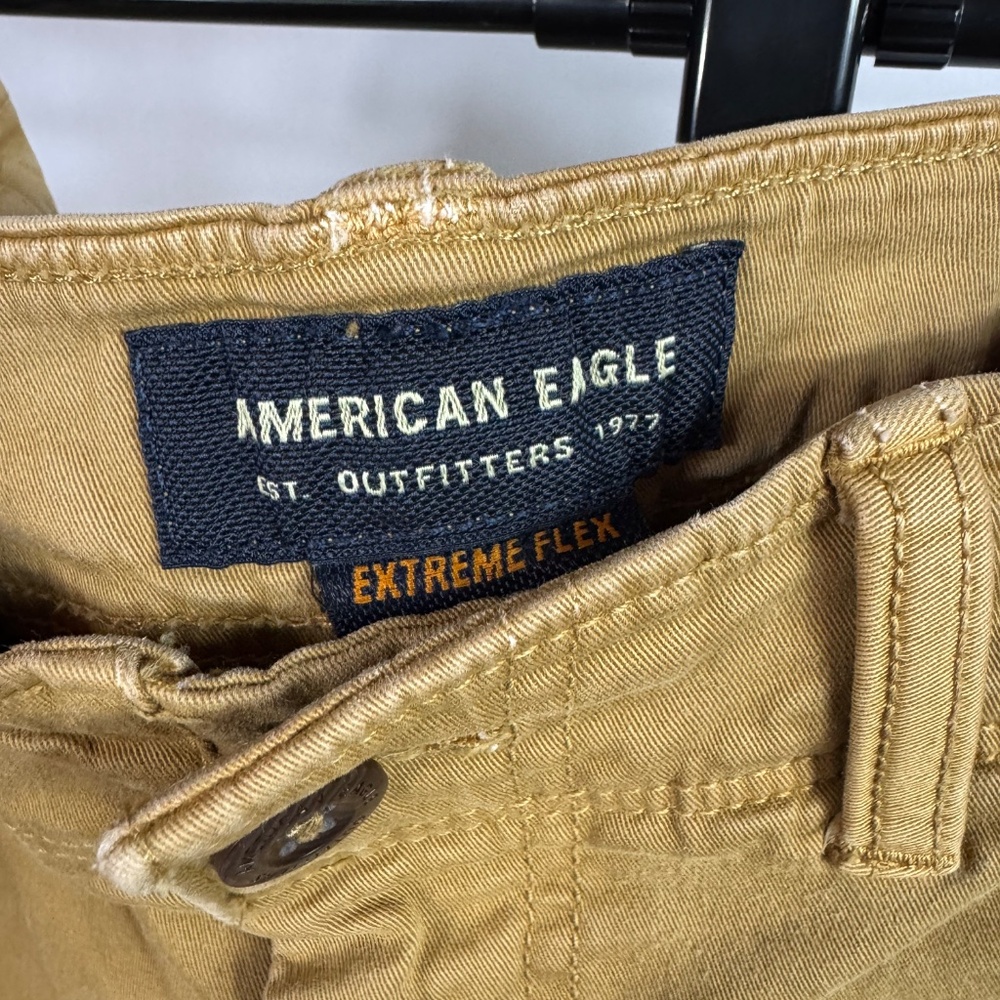 American Eagle Extreme Flex Chino Pants Tan Brown Men’s 32x32 - Picture 3 of 9